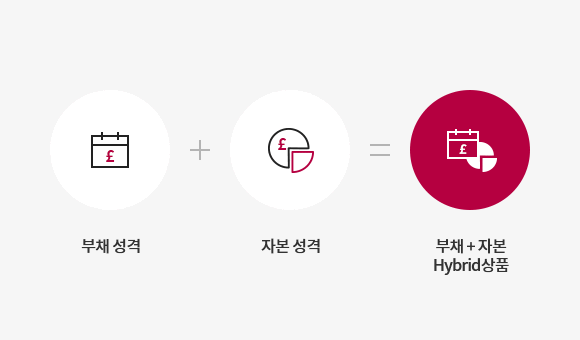 부채 성격 + 자본 성격 = 부채 + 자본 Hybrid상품